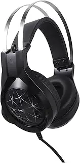 OSALADI Led Headphones for Gaming Computer Microphone Headset Stylish Design for Comfortable Gaming