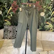 NWT Mens Dockers Utility Cargo Army Green Pants 36 X 32