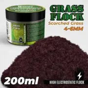 GSW Grass Flock - Scorched Brown 4-6mm (200ml high electrostatic flock)