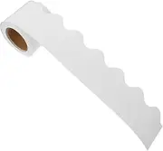 KICHOUSE 1 Roll Scalloped Bulletin Board Trim Border Decorations for Classroom Blackboard and Wall Easy to Smooth Surface Vibrant Colors for School Decor