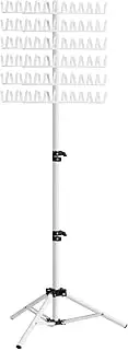 Braiding Hair Rack,Double Sided Standing,Hair Stand 144 Pegs Hair Braiding Rack,Hair Extension Holder for Stylists Braiders , white