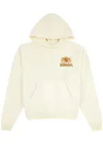 Rhude Cresta Printed Hooded Cotton Sweatshirt - Cream - L L