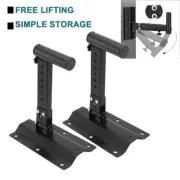 1 Pair Heavy Duty Wall Mount Speaker Holder Stand Bracket Display Metal