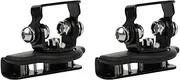 Car Headlight Brackets 2Pcs Fog Lights Driving Lamps Support Brackets Holder Mounting Support Fit for Ford F150 Raptor 2009-2014 Headlight Bracket(Black)