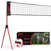 Penn Easy Fit Premium Volleyball Set w/ Adjustable Net and Ball Beach Party NEW