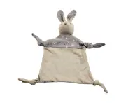 Urban Bubsy Bunny Baby/Infant 23cm Cotton Comforter w/ Cuddle Plush Toy Grey