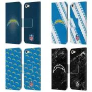 OFFICIAL NFL LOS ANGELES CHARGERS ARTWORK LEATHER BOOK CASE FOR APPLE iPOD TOUCH