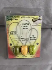 AvoLoop Combo Pack Fruit & Vegetable Peeler & Preparation Tool - 3pc Set NEW