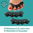 1 Pair Silicone Toe Separator Bunion Corrector Toe Silicone Foot Care Tool AUS