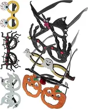 TOGEVAL 9pcs Party Glasses Funny Eyeglasses Props Funny Glasses Halloween Decor Decorative Halloween Glasses Halloween Costume Glasses Halloween Cosplay Props Glasses Photo Props