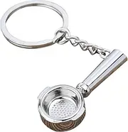 [Generic] Coffee Keychain Charm,Coffee Portafilter Keychains | Lightweight Exquisite Key Bag Decor, Novelty Keyring, Coffee Portafilter Pendant, Alloy For Family Friends