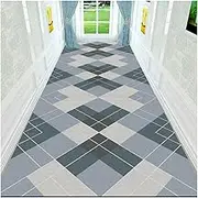 SPXMQSS Runner Rugs for Hallway, Long Carpet Runners, Non Slip Washbale Kitchen Rugs Floor Mat Low Pile for Entryway Laundry H 80x800cm