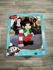 Disney Inflatable Christmas 7Ft Tall Airblown Mickey Mouse Noel #5286128