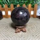 382g Natural Almandine Wine Red Garnet Crystal Sphere Ball healing A9630