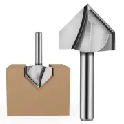 1/4" 1/2" 3/4" 1" 90 Degree V Groove Router Bits, 1/4"Shank, Carbide Tipped, CNC