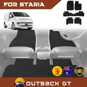 6D Diamond Car Floor Mats for Hyundai Staria 2021-Current Ultimate Set - Heavy Duty Carpet Liner