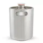 New 304 Stainless Steel 2L Beer Keg Mini Growler Homebrew Wine Brewing Xmas Gift
