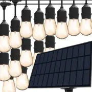 VIVII Solar String Lights, 44 Ft Solar String Light with 15 Waterproof LED Bu...