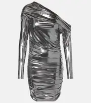 [The Sei] The Sei One-shoulder jersey minidress AU 12 silver