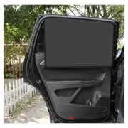 Car Window Sun Shade, 2PCS Auto Front and Rear Windshield Curtains with Magne...