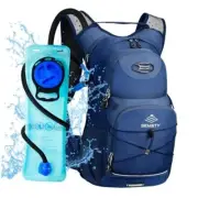 Hydration Backpack 25L, Hiking Backpack with 3L Water Bladder and royal blue