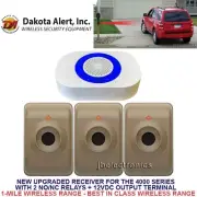 DAKOTA ALERT DCMA-4K PLUS WIRELESS ALARM + RELAYS + 12V OUTPUT - 3 SENSORS