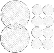10Pcs Outdoor Barbecue Wire Mesh Cooling Rack for Grilling Versatile Cooking Grate for Camping Picnics and Garden Parties Portable BBQ Accessories