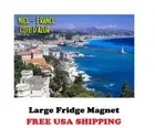 P105 LARGE Nice France Vintage Travel Poster Nice Big Refrigerator Magnet