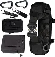 [Qiwieod] Combat Belt Bags, Padded Combat Belt - Pack of 8 Safety Belts, Multifunctional Tool Waist Airsoft Utility Belt, Comfortable Safety Waist Belt for Outdoor Use