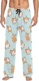 [GAIREG] Halloween Pumpkin Men's Pajama Pants with Pockets, Sleep Lounge Pant, Drawstring Design PJ Bottoms