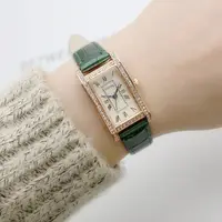 在飛比找蝦皮購物優惠-現貨長方形手錶 水鑽女表女士手錶石英錶女生表長方形手錶 皮帶