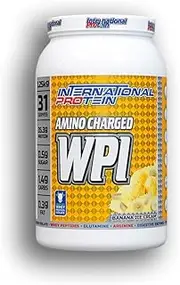 International Protein Amino Charged Banana Ice Cream Flavour Whey Protein Isolate Powder 1.25 kg