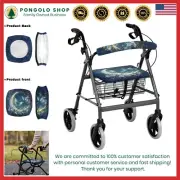 Moon Floral Rollator Walker Seat & Backrest Covers - Universal & Soft