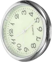 ULTECHNOVO Car Clock Dash Car Mini Clock Automotive Clock Retro Clock Small Wall Clocks Small Clock Small Digital Battery Operated Pendulum Mini Round Clock Car Stick on Clock Metal