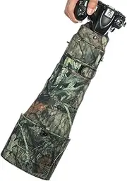 CHASING BIRDS Camouflage Waterproof Lens Coat for Nikon AF-S 400mm F2.8 E FL ED VR Rainproof Lens Protective Cover (Pine Camouflage, with FTZ-II)