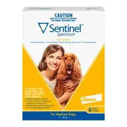 Sentinel Spectrum Chews Medium Yellow 6 pack