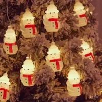 在飛比找蝦皮購物優惠-【叁曦燈飾】聖誕節裝飾燈 圍巾雪人led彩燈閃燈串聖誕樹掛燈