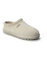[Aus Wooli Ugg] Sheepskin Wool Ankle Braid Croydon Slippers in Light Grey