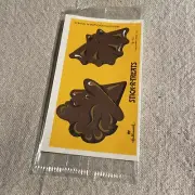 Vintage 1984 Hallmark Cards STICK-R-TREATS Chocolate Bat Witch Sniff RARE HTF!