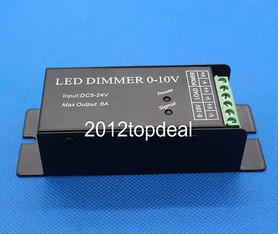 0-10V Dimmer Dimmable Common Anode Controller DC5~24V for LED Light Strip