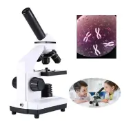 40X-2000X Microscope Compound Monocular Magnification w/LED Light