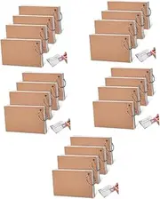 Tofficu 5sets Flashcards Index Cards Lined Note Cards Ring Punched Studying 4pcs*5