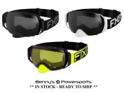 FXR Ride X Spherical Snow Goggles Dual Pane Anti-Fog Mangetic Quick Change Lens