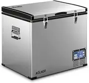 [Kolner] 75L Portable Fridge Chest Freezer with LCD Panel - RV Vehicle Camping Refrigerator