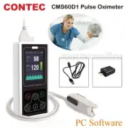 Fingertip pulse oximeter HR Monitor+ Adult SPO2 Probe,Data record to PC Software