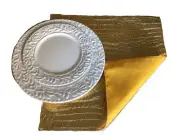 Luvfabrics Gold Crocodile set of 6 Placemats Hemmed Edges 14x14 inch square