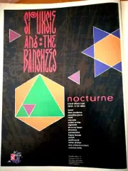 1983 Full page print ad - SIOUXSIE & THE BANSHEES - NOCTURNE UK TOUR framing