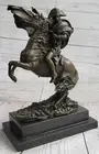 Art Deco Sculpture Napoleon Bronze Statue Hot Cast Marble Base Figurine Figure