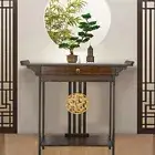 Post Orient Style Hall Console Desk Table Accent Entryway Table w/ Drawer＆Shelf