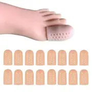 16 Pcs Gel Toe Caps Silicone Toe Cushioning Cover Guards for Running Walking